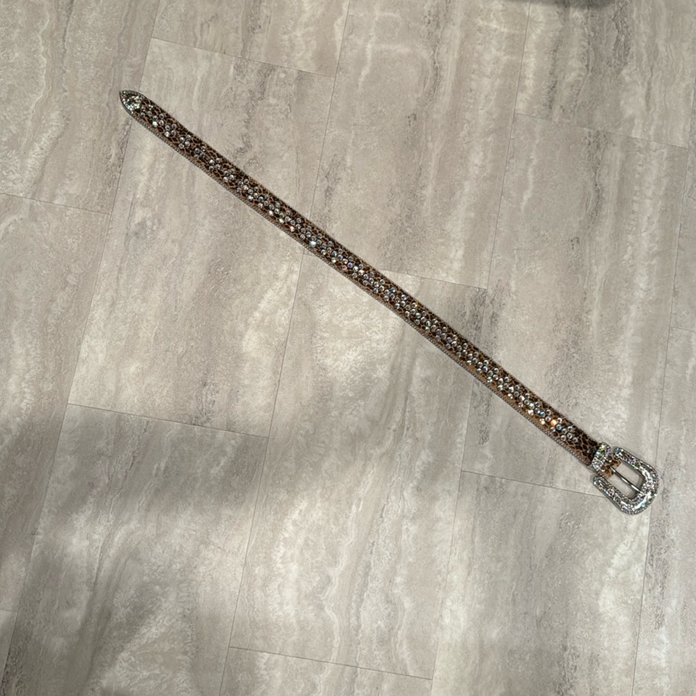 BB SIMON BELT - animal print hide